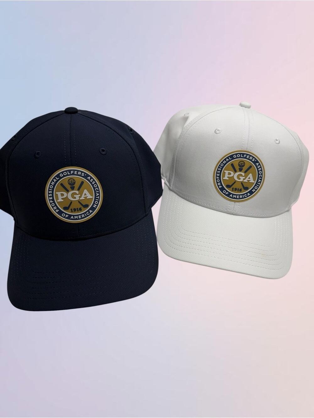 (2) PGA OF AMERICA Men’s Blue and White Hats